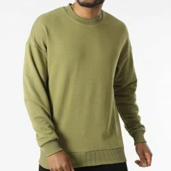 Promo 👏 Sweat Crewneck LL626 Vert Kaki de Ikao 🔥 -Ikao Soldes Boutique ikao 302529 LL626 KHAKI 20220210T134113 03
