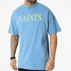 Promo ✔️ Tee 👕 Shirt Oversize LL633 Bleu de Ikao 🌟