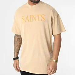 Meilleure affaire 💯 Tee 👚 Shirt Oversize LL633 Camel de Ikao 🔔