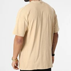 Meilleure affaire 💯 Tee 👚 Shirt Oversize LL633 Camel de Ikao 🔔 -Ikao Soldes Boutique ikao 302541 LL633 BEIGE 20220210T141415 04