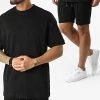Acheter 🌟 Ensemble Tee 👚 Shirt Et Short Jogging LL607 Noir de Ikao ⌛ -Ikao Soldes Boutique ikao 302553 LL607 BLACK 20220210T140553 01