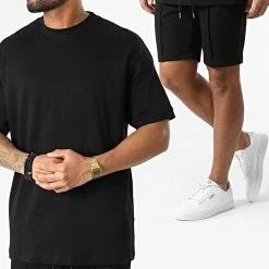 Ikao Soldes Boutique 35 Acheter 🌟 Ensemble Tee 👚 Shirt Et Short Jogging LL607 Noir de Ikao ⌛