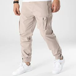 Acheter 🎉 Pantalon Cargo LL622 Beige de Ikao 🔥