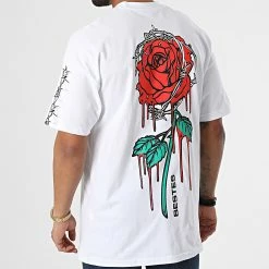 Ikao Soldes Boutique 5 Vente flash ✨ Tee 👕 Shirt Oversize LL631 Blanc de Ikao 👏