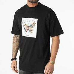 Coupon ✨ Tee 👕 Shirt Oversize LL642 Noir de Ikao 😀