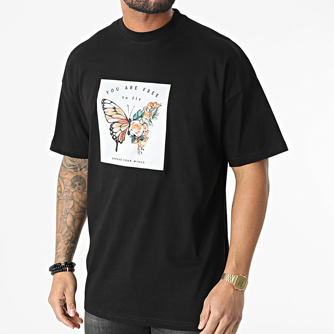 Coupon ✨ Tee 👕 Shirt Oversize LL642 Noir de Ikao 😀 3 Coupon ✨ Tee 👕 Shirt Oversize LL642 Noir de Ikao 😀