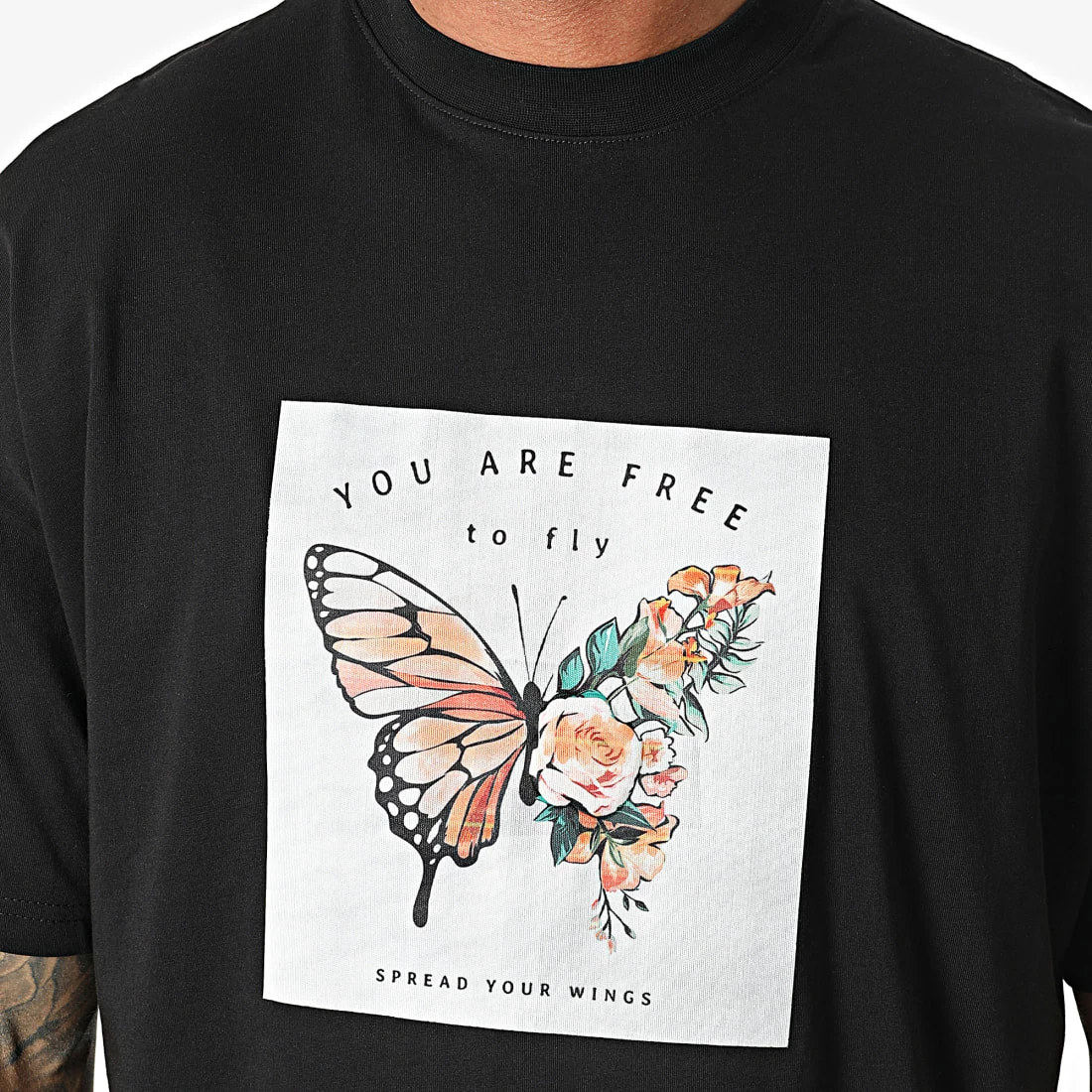 Coupon ✨ Tee 👕 Shirt Oversize LL642 Noir de Ikao 😀 4 Coupon ✨ Tee 👕 Shirt Oversize LL642 Noir de Ikao 😀 – Image 2