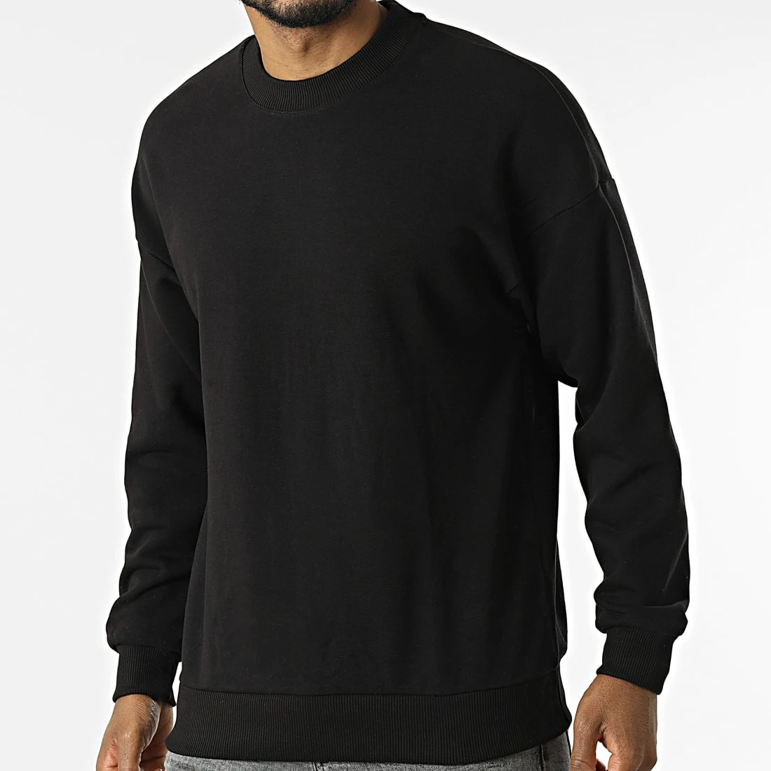 Remise 😀 Sweat Crewneck LL626 Noir de Ikao 🌟 3 Remise 😀 Sweat Crewneck LL626 Noir de Ikao 🌟