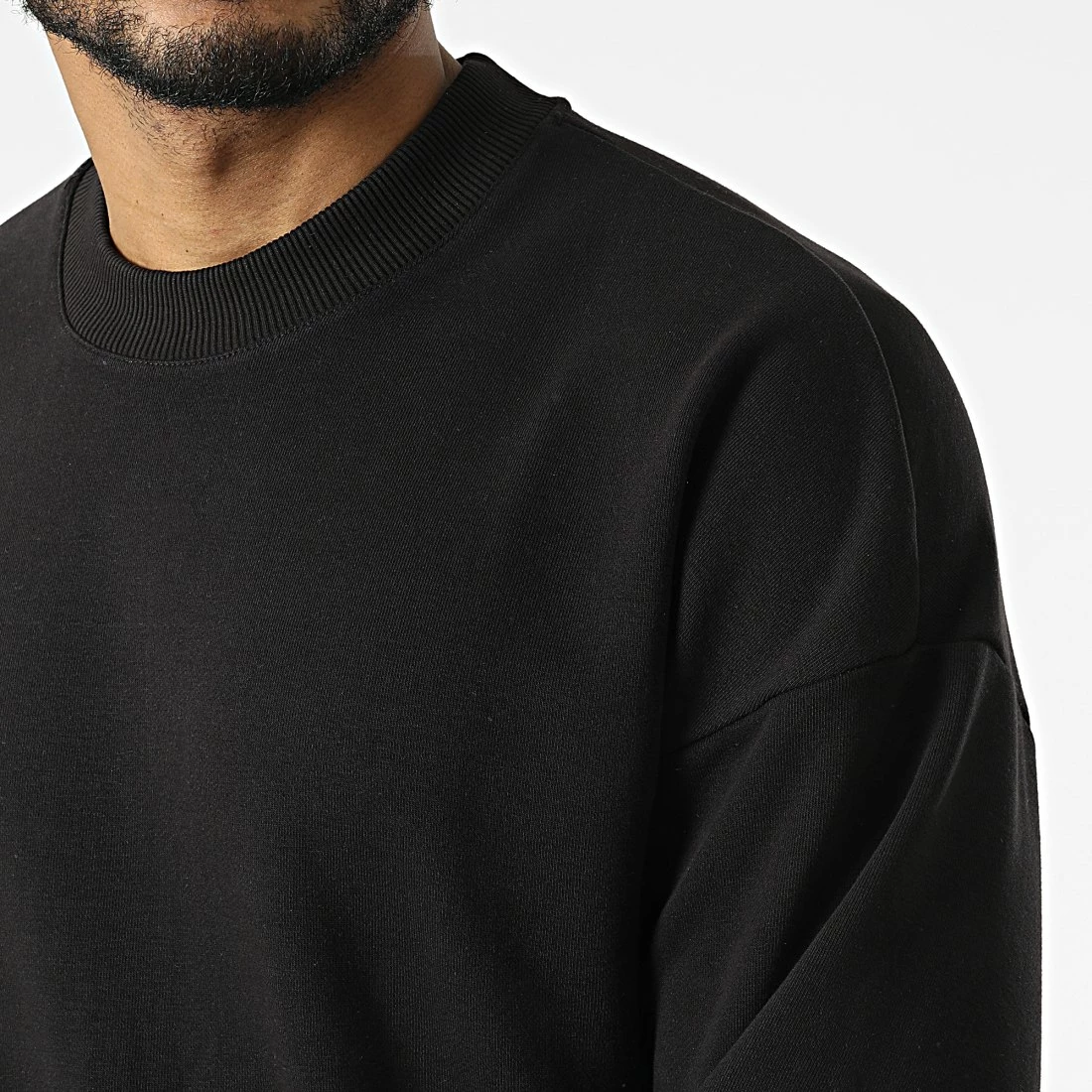 Remise 😀 Sweat Crewneck LL626 Noir de Ikao 🌟 4 Remise 😀 Sweat Crewneck LL626 Noir de Ikao 🌟 – Image 2