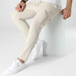 Promo 🎉 Pantalon Cargo LL623 Beige de Ikao ❤️ -Ikao Soldes Boutique ikao 302692 LL623 BEIGE 20220223T142744 03