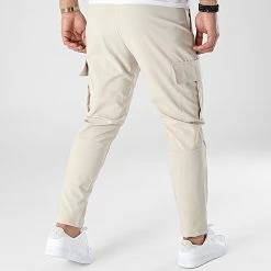 Promo 🎉 Pantalon Cargo LL623 Beige de Ikao ❤️ -Ikao Soldes Boutique ikao 302692 LL623 BEIGE 20220223T142745 04