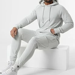 Top 10 🎉 Ensemble De Survetement LL638 Gris de Ikao ⭐