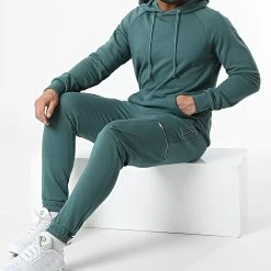 Tout neuf 🎁 Ensemble De Survetement LL638 Vert de Ikao ✔️