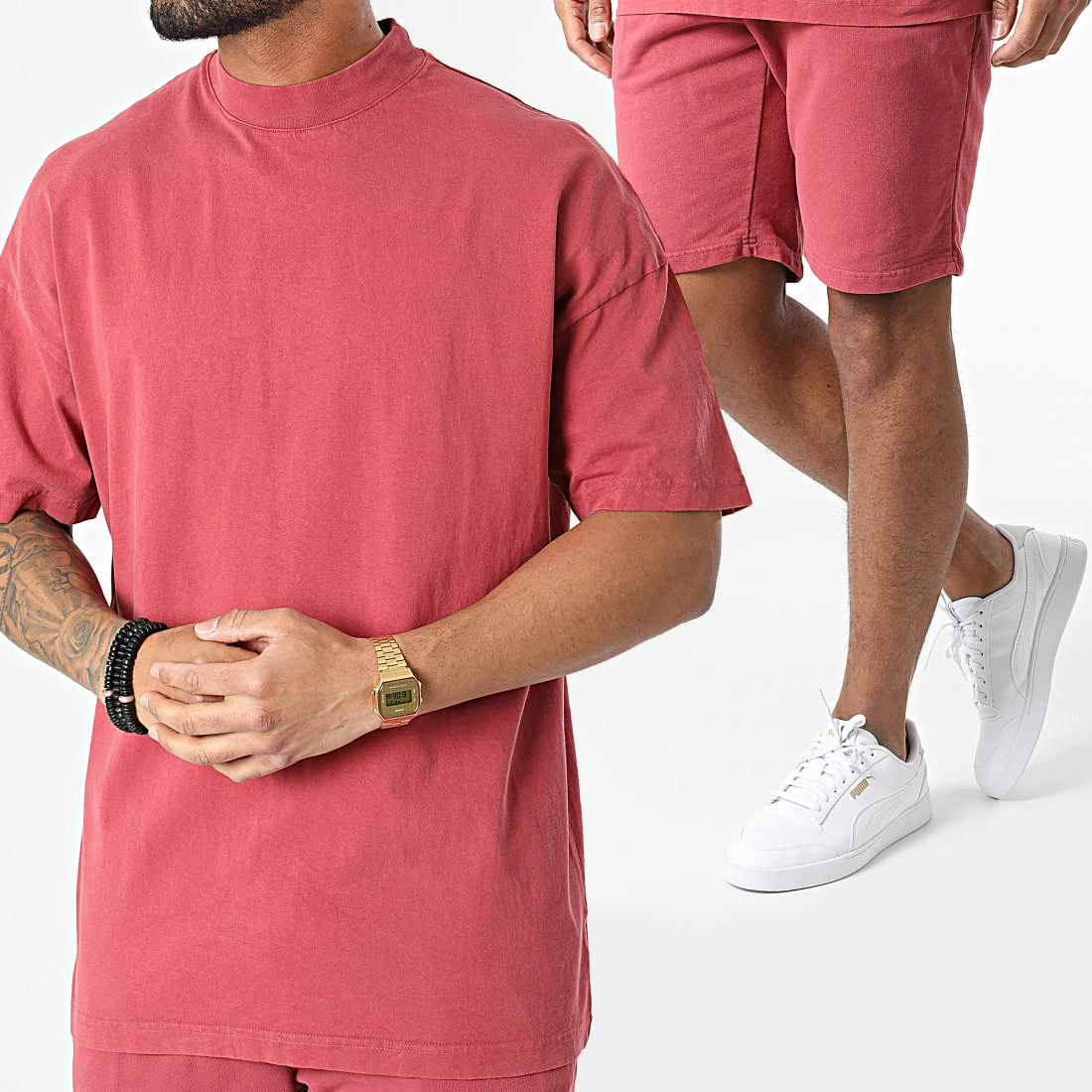 Meilleure affaire 👏 Ensemble Tee 👚 Shirt Et Short Jogging LL635 Bordeaux de Ikao 🎉 3 Meilleure affaire 👏 Ensemble Tee 👚 Shirt Et Short Jogging LL635 Bordeaux de Ikao 🎉