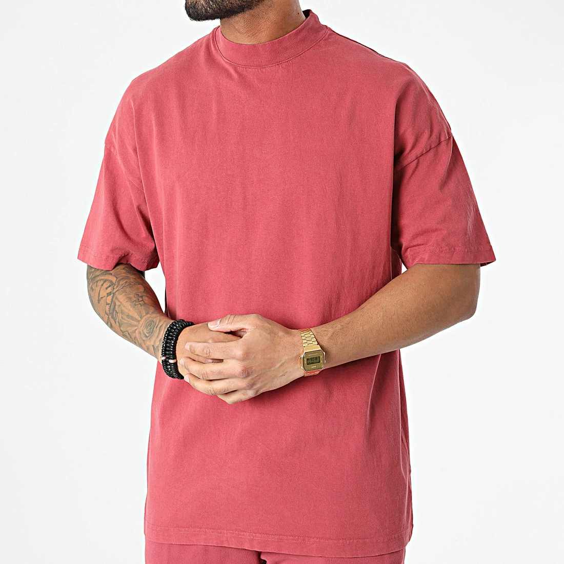 Meilleure affaire 👏 Ensemble Tee 👚 Shirt Et Short Jogging LL635 Bordeaux de Ikao 🎉 5 Meilleure affaire 👏 Ensemble Tee 👚 Shirt Et Short Jogging LL635 Bordeaux de Ikao 🎉 – Image 3