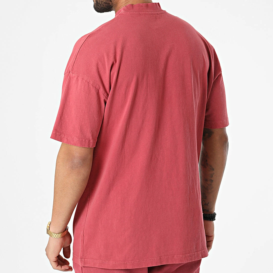 Meilleure affaire 👏 Ensemble Tee 👚 Shirt Et Short Jogging LL635 Bordeaux de Ikao 🎉 6 Meilleure affaire 👏 Ensemble Tee 👚 Shirt Et Short Jogging LL635 Bordeaux de Ikao 🎉 – Image 4