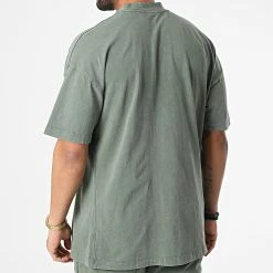 Le moins cher 👍 Ensemble Tee 👕 Shirt Et Short Jogging LL635 Vert Kaki de Ikao 🥰 -Ikao Soldes Boutique ikao 302790 LL635 GREEN 20220210T142315 04