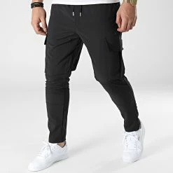Vente flash ⭐ Pantalon Cargo LL623 Noir de Ikao 😀