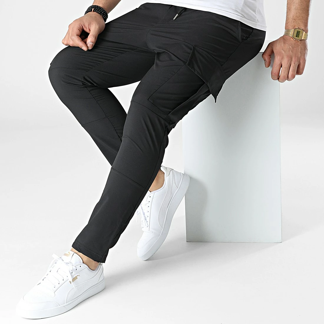 Vente flash ⭐ Pantalon Cargo LL623 Noir de Ikao 😀 4 Vente flash ⭐ Pantalon Cargo LL623 Noir de Ikao 😀 – Image 2