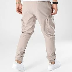 Tout neuf ✔️ Pantalon Cargo LL612 Beige de Ikao 😀 -Ikao Soldes Boutique ikao 302831 LL612 BEIGE 20220223T142758 04