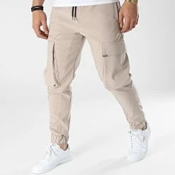Bon marché ⭐ Jogger Pant LL557 Beige de Ikao 🛒