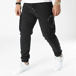 Bon marché 🔔 Pantalon Cargo LL612 Noir de Ikao 👏