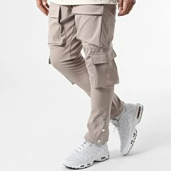 Bon marché 🔥 Ensemble Tee 👕 Shirt Poche Et Pantalon Jogging LL603 Beige de Ikao 🎁 -Ikao Soldes Boutique ikao 304915 LL603 BEIGE 20220224T133428 04