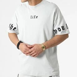 Coupon 😀 Ensemble Tee 👕 Shirt Et Short Jogging LL613 Gris Clair de Ikao 👍 -Ikao Soldes Boutique ikao 304919 LL613 GREY 20220222T153135 03