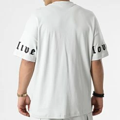 Coupon 😀 Ensemble Tee 👕 Shirt Et Short Jogging LL613 Gris Clair de Ikao 👍 -Ikao Soldes Boutique ikao 304919 LL613 GREY 20220222T153136 04