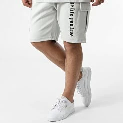 Coupon 😀 Ensemble Tee 👕 Shirt Et Short Jogging LL613 Gris Clair de Ikao 👍 -Ikao Soldes Boutique ikao 304919 LL613 GREY 20220222T153137 05