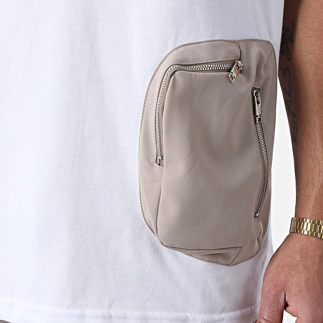 Tout neuf 🌟 Ensemble Tee 👚 Shirt Poche Et Pantalon Jogging LL600 Blanc de Ikao 🎉 4 Tout neuf 🌟 Ensemble Tee 👚 Shirt Poche Et Pantalon Jogging LL600 Blanc de Ikao 🎉 – Image 2