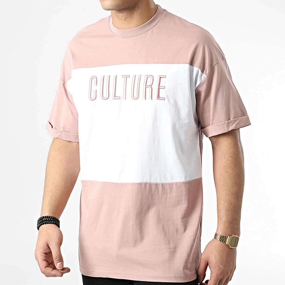 Le moins cher 😀 Tee 👕 Shirt LL645 Rose Blanc de Ikao 🎉 3 Le moins cher 😀 Tee 👕 Shirt LL645 Rose Blanc de Ikao 🎉