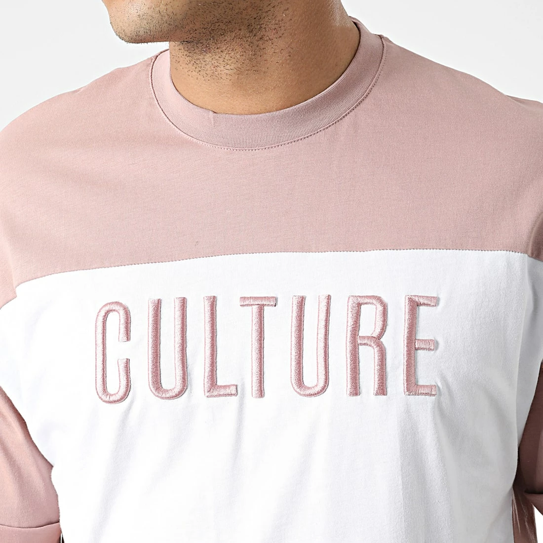 Le moins cher 😀 Tee 👕 Shirt LL645 Rose Blanc de Ikao 🎉 4 Le moins cher 😀 Tee 👕 Shirt LL645 Rose Blanc de Ikao 🎉 – Image 2