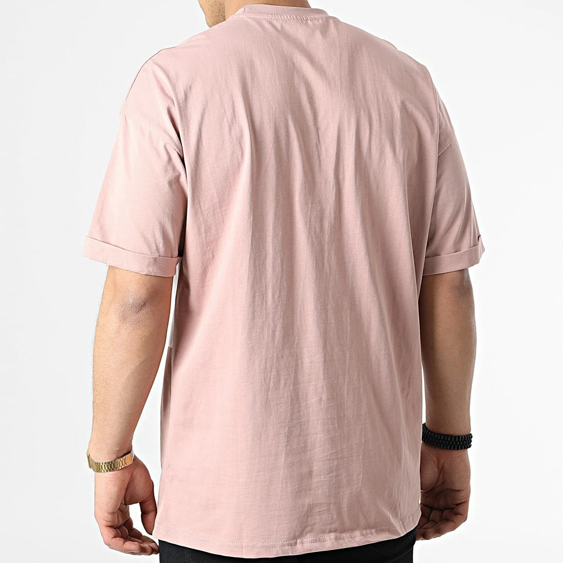 Le moins cher 😀 Tee 👕 Shirt LL645 Rose Blanc de Ikao 🎉 6 Le moins cher 😀 Tee 👕 Shirt LL645 Rose Blanc de Ikao 🎉 – Image 4