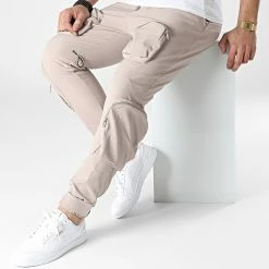 Offres 👍 Pantalon Cargo LL548 Beige de Ikao ⌛ -Ikao Soldes Boutique ikao 306789 LL548 BEIGE 20220301T122308 03