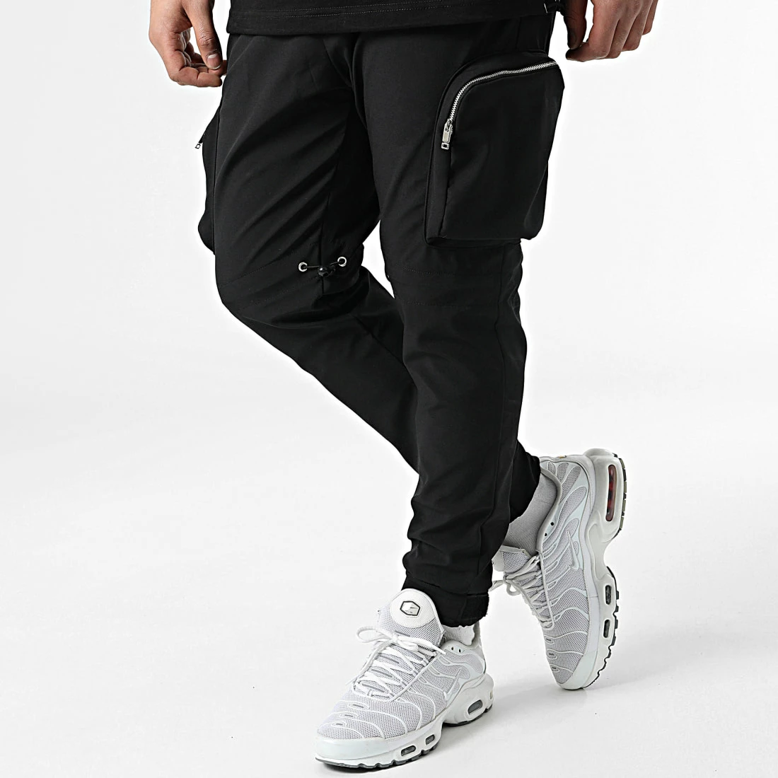 Remise 👏 Ensemble Tee 👕 Shirt Et Jogger Pant LL601 Noir de Ikao 👍 6 Remise 👏 Ensemble Tee 👕 Shirt Et Jogger Pant LL601 Noir de Ikao 👍 – Image 4