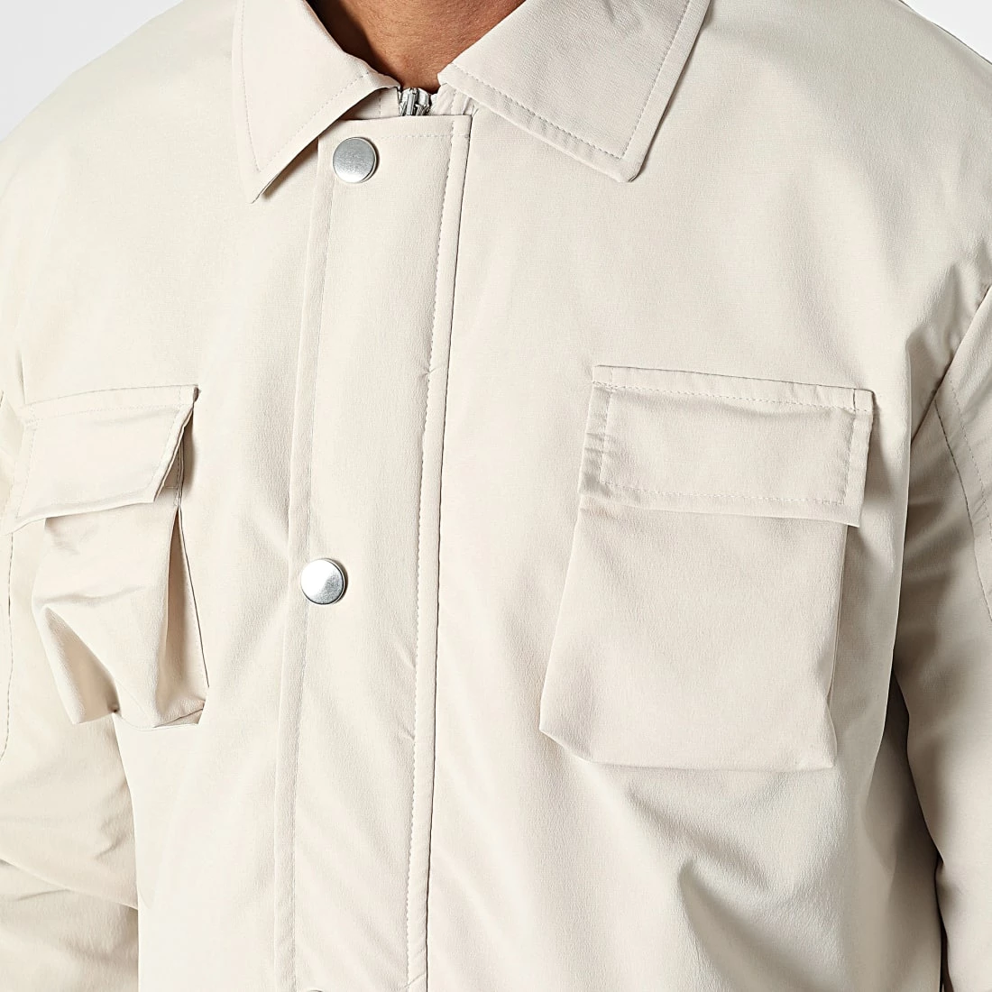 Meilleure affaire 🤩 Ensemble Veste Zippée Et Pantalon Cargo LL640 Beige de Ikao ❤️ 4 Meilleure affaire 🤩 Ensemble Veste Zippée Et Pantalon Cargo LL640 Beige de Ikao ❤️ – Image 2