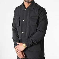 Meilleure vente 😍 Ensemble Veste Zippée Et Pantalon Cargo LL640 Noir de Ikao 🥰 -Ikao Soldes Boutique ikao 306804 LL640 BLACK 20220324T161643 03