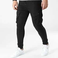 Meilleur prix 😀 Pantalon Cargo ZR Noir de Ikao 👏