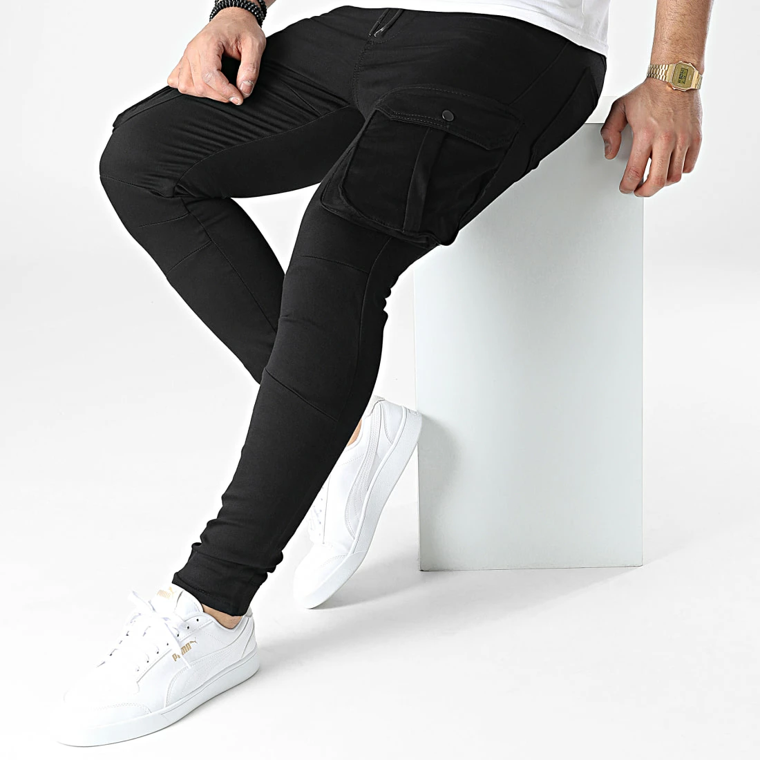 Meilleur prix 😀 Pantalon Cargo ZR Noir de Ikao 👏 5 Meilleur prix 😀 Pantalon Cargo ZR Noir de Ikao 👏 – Image 3