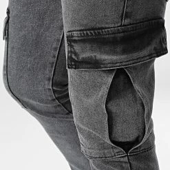 Meilleure affaire ✨ Jogger Pant Jean Slim L6002 Gris Anthracite de Ikao 👏 -Ikao Soldes Boutique ikao 306836 L 6002 GREY 20220301T122510 02