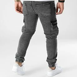Meilleure affaire ✨ Jogger Pant Jean Slim L6002 Gris Anthracite de Ikao 👏 -Ikao Soldes Boutique ikao 306836 L 6002 GREY 20220301T122512 04