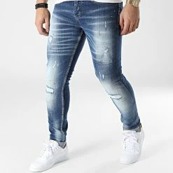 Coupon ⌛ Jean Slim L6005 Bleu Denim de Ikao 👍