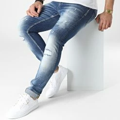 Coupon ⌛ Jean Slim L6005 Bleu Denim de Ikao 👍 -Ikao Soldes Boutique ikao 306837 L 6005 20220301T122423 03