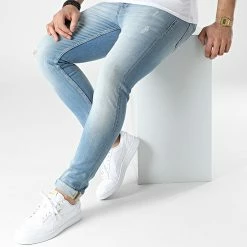 Le moins cher 😀 Jean Skinny L6004 Bleu Wash de Ikao ⭐ -Ikao Soldes Boutique ikao 306839 L 6004 20220301T122408 03