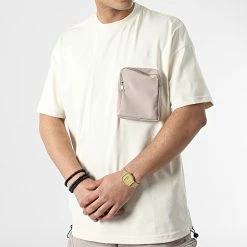 Promo ❤️ Ensemble Tee 👕 Shirt Et Jogger Pant LL601 Beige de Ikao 😍 -Ikao Soldes Boutique ikao 306866 LL601 BEIGE 20220307T162557 03