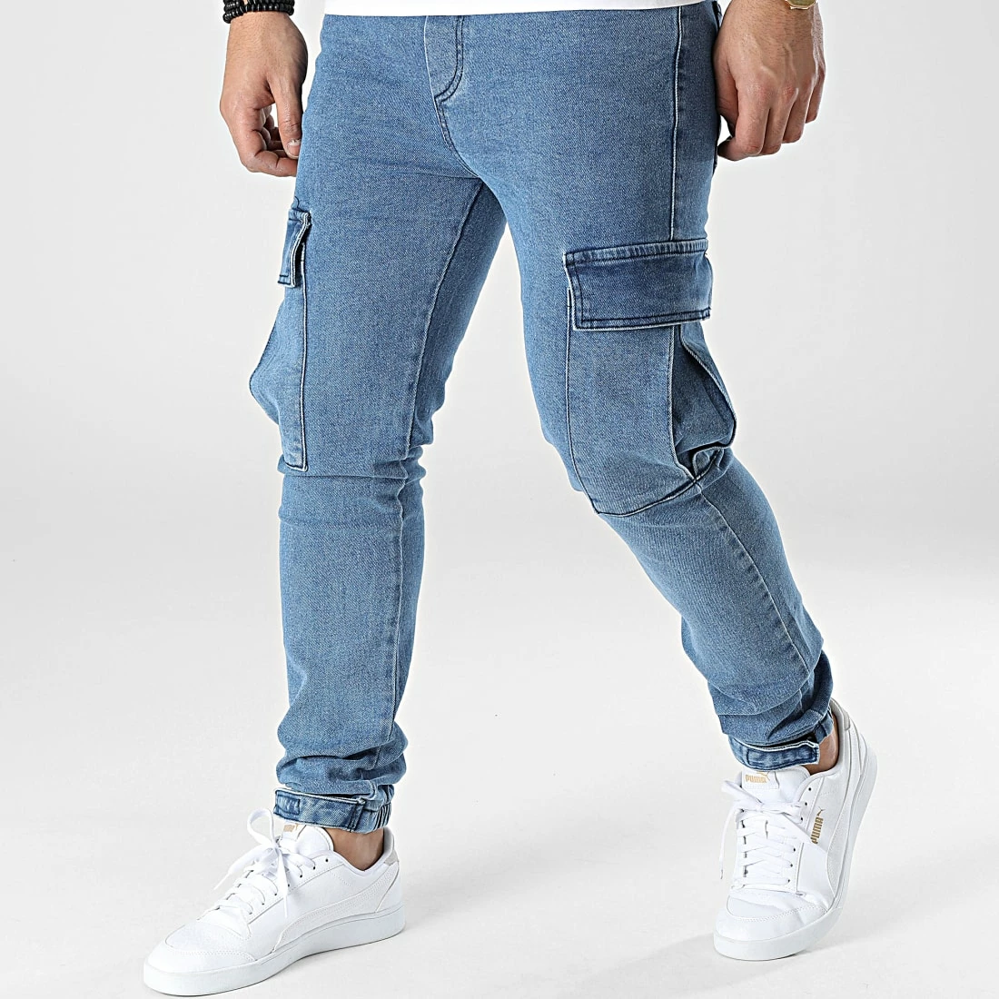 Meilleur prix ⌛ Jogger Pant Jean L6001 Bleu Denim de Ikao 👍 3 Meilleur prix ⌛ Jogger Pant Jean L6001 Bleu Denim de Ikao 👍