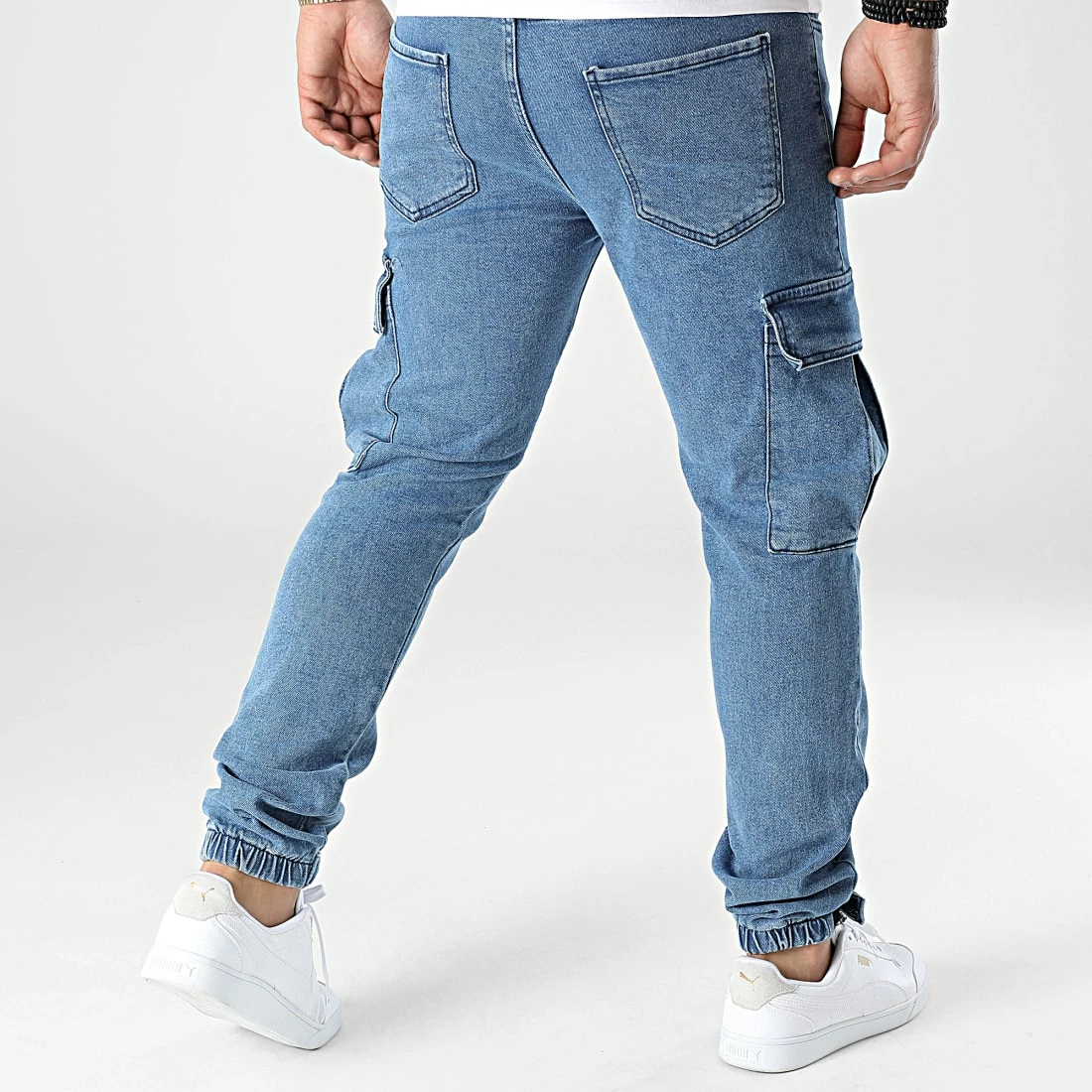Meilleur prix ⌛ Jogger Pant Jean L6001 Bleu Denim de Ikao 👍 6 Meilleur prix ⌛ Jogger Pant Jean L6001 Bleu Denim de Ikao 👍 – Image 4