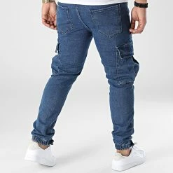 Le moins cher ✔️ Jogger Pant Jean L6001 Bleu Denim de Ikao 🔥 -Ikao Soldes Boutique ikao 306870 L 6001 DARK BLUE 20220228T155139 04