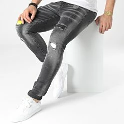 Nouveau 🛒 Jean Skinny L6015 Noir de Ikao 👏 -Ikao Soldes Boutique ikao 306871 L 6015 20220304T144700 03